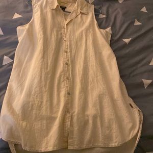 Roots Tunic length sleeveless shirt Never worn